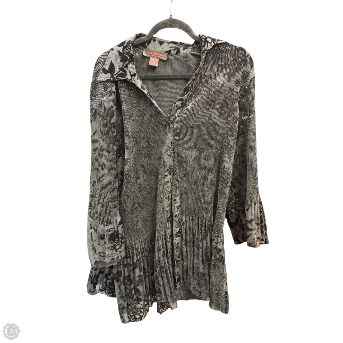 Top 3/4 Sleeve By Clothes Mentor In Striped Pattern, Size: L