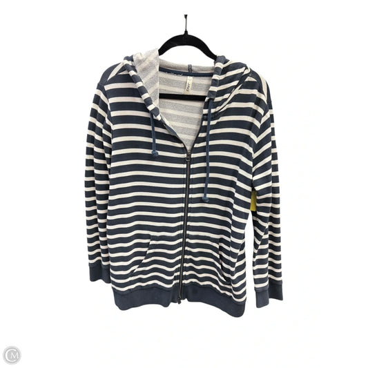 Sweatshirt Hoodie By Jag In Striped Pattern, Size: L