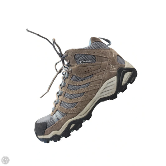 Boots Hiking By Columbia In Blue & Grey, Size: 7