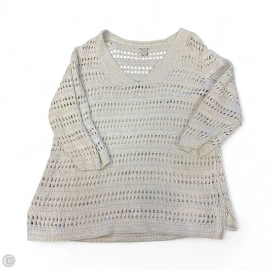 Sweater By Chicos In Yellow, Size: L