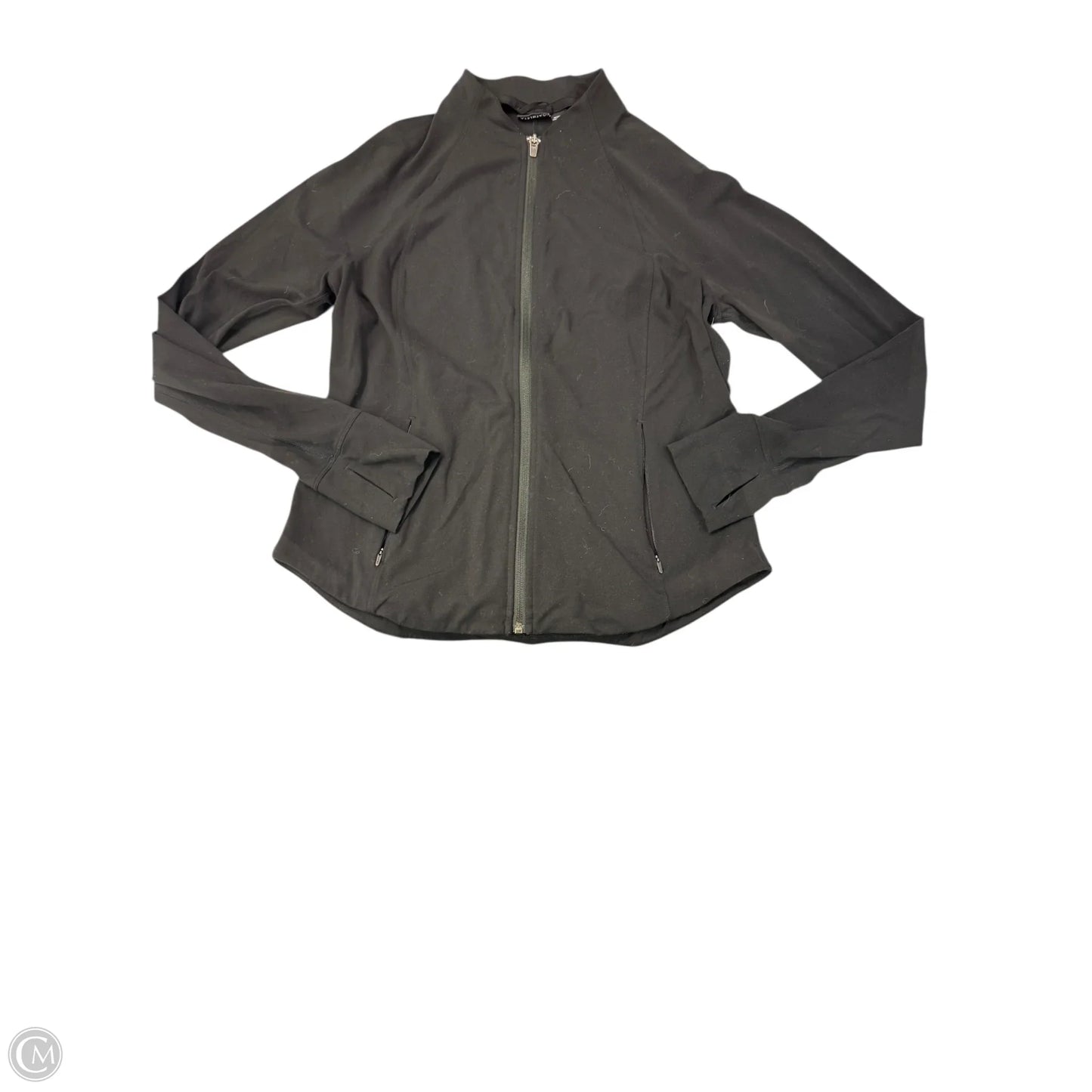 Athletic Jacket By Athleta In Black, Size: L