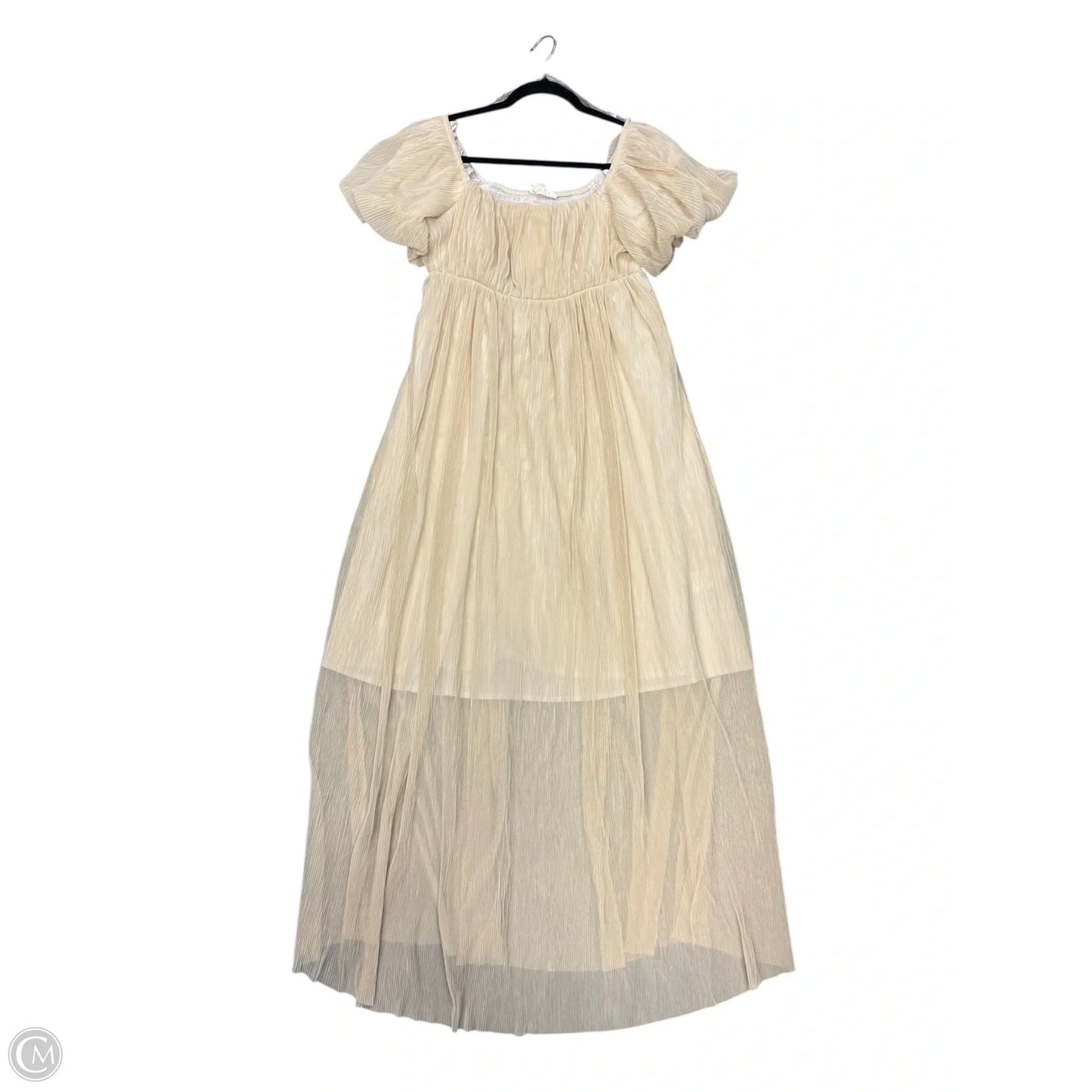 Dress Casual Maxi By Listicle In Cream, Size: L