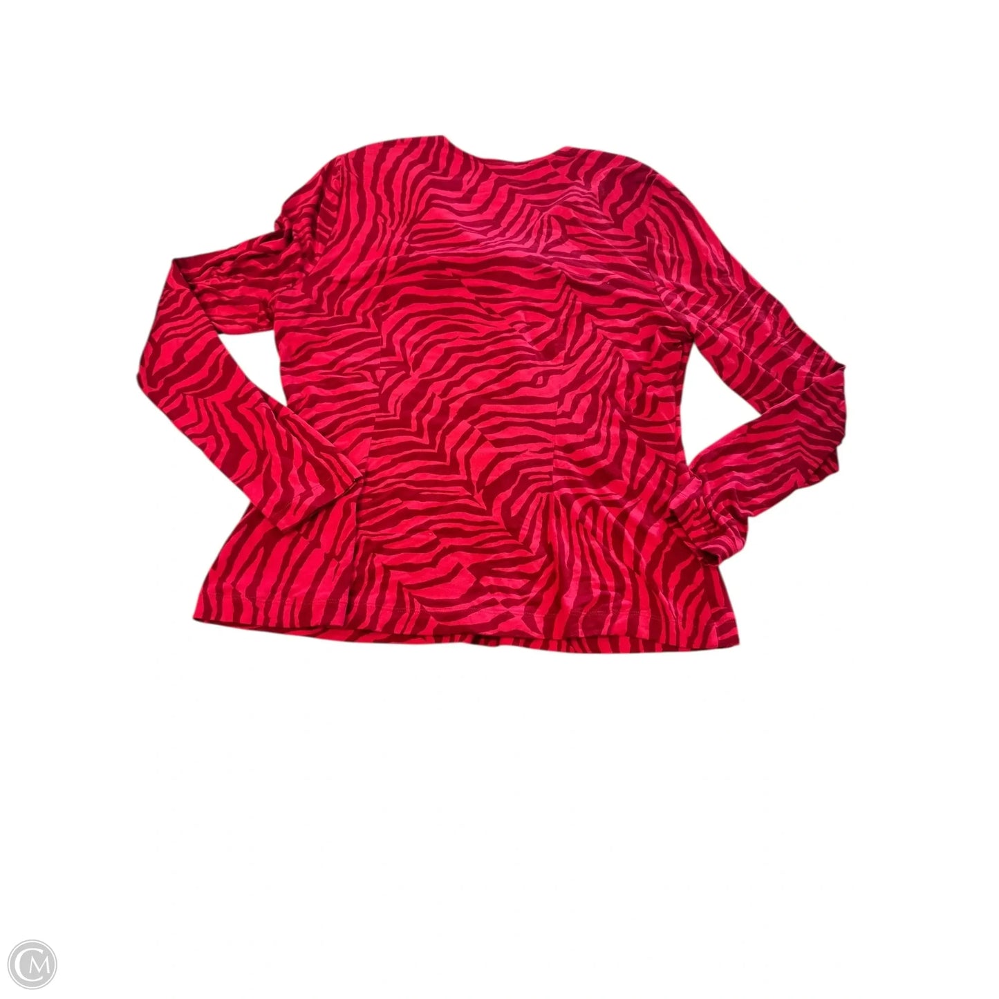 Top Long Sleeve By Cabi In Red, Size: L