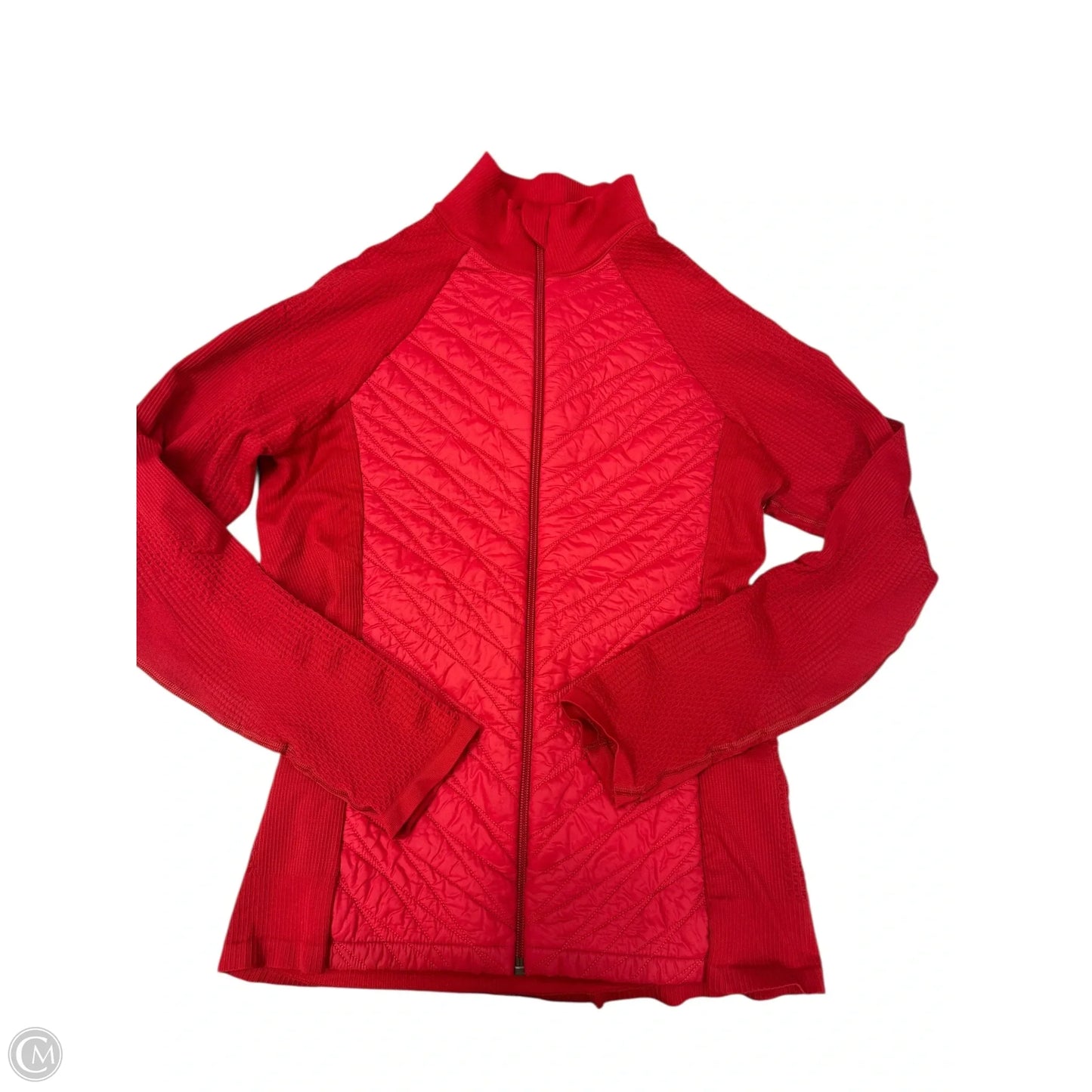 Athletic Jacket By Athleta In Animal Print, Size: L