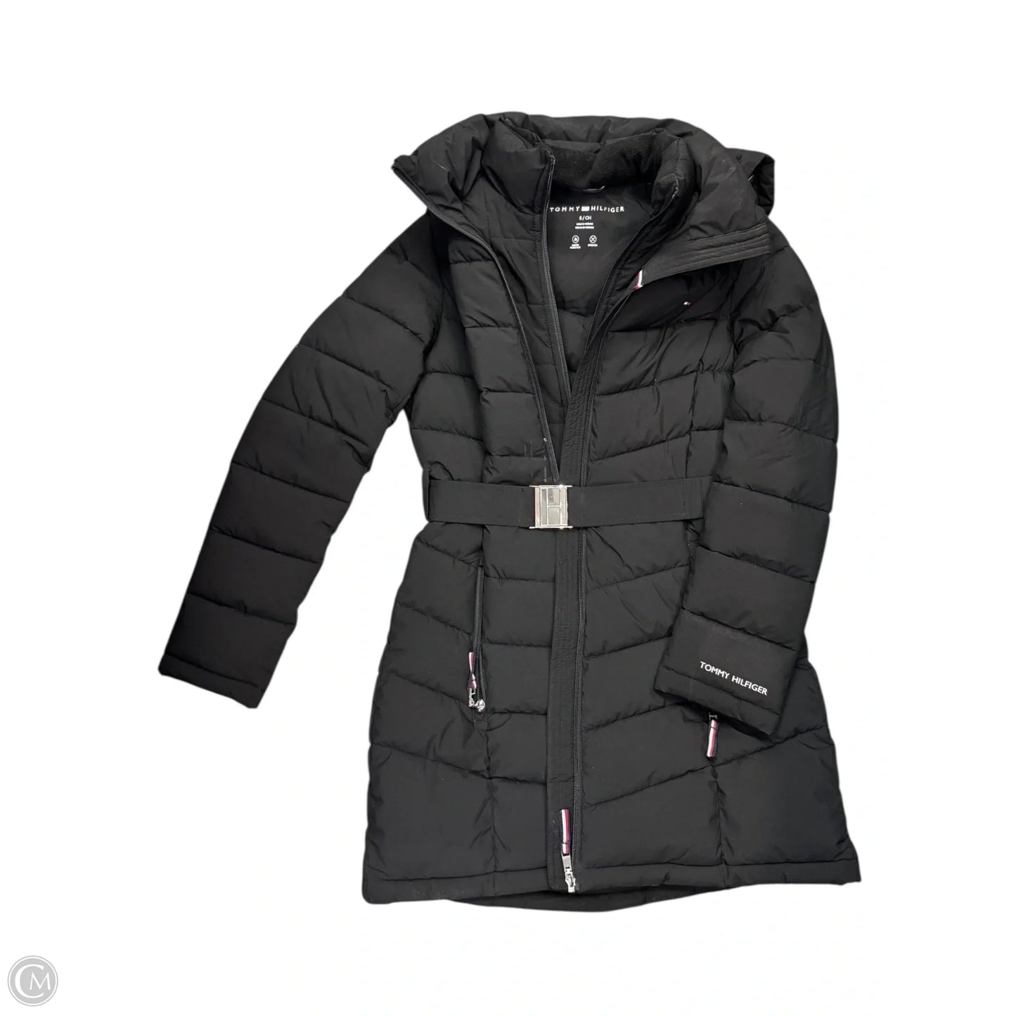 Coat Parka By Tommy Hilfiger In Black, Size: S