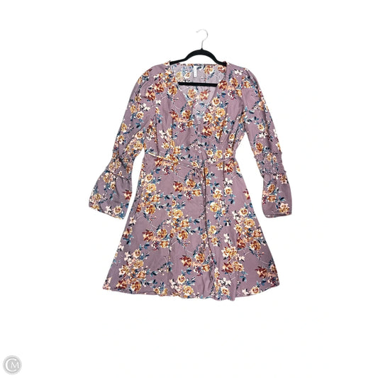 Dress Casual Midi By Xhilaration In Floral Print, Size: 12