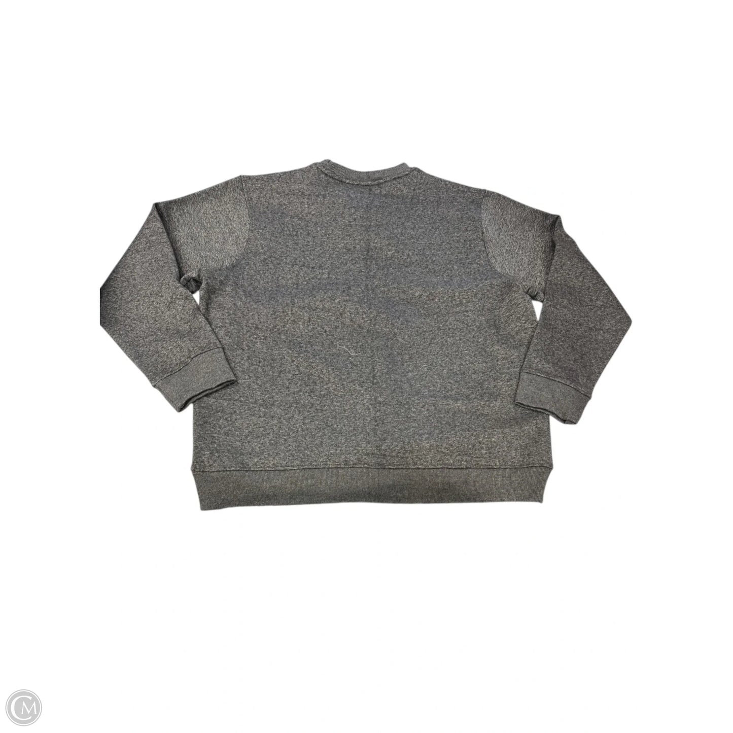Sweatshirt Crewneck By Clothes Mentor In Grey, Size: 1x