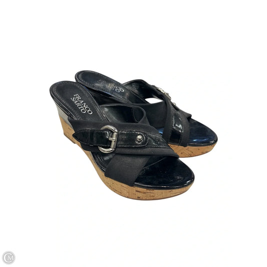 Sandals Heels Platform By Franco Sarto In Black, Size: 6.5