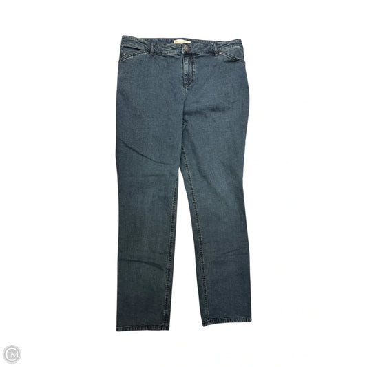 Jeans Skinny By J. Jill In Blue Denim, Size: 12