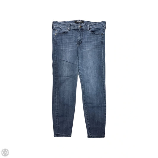 Jeans Skinny By Liverpool In Blue Denim, Size: 12