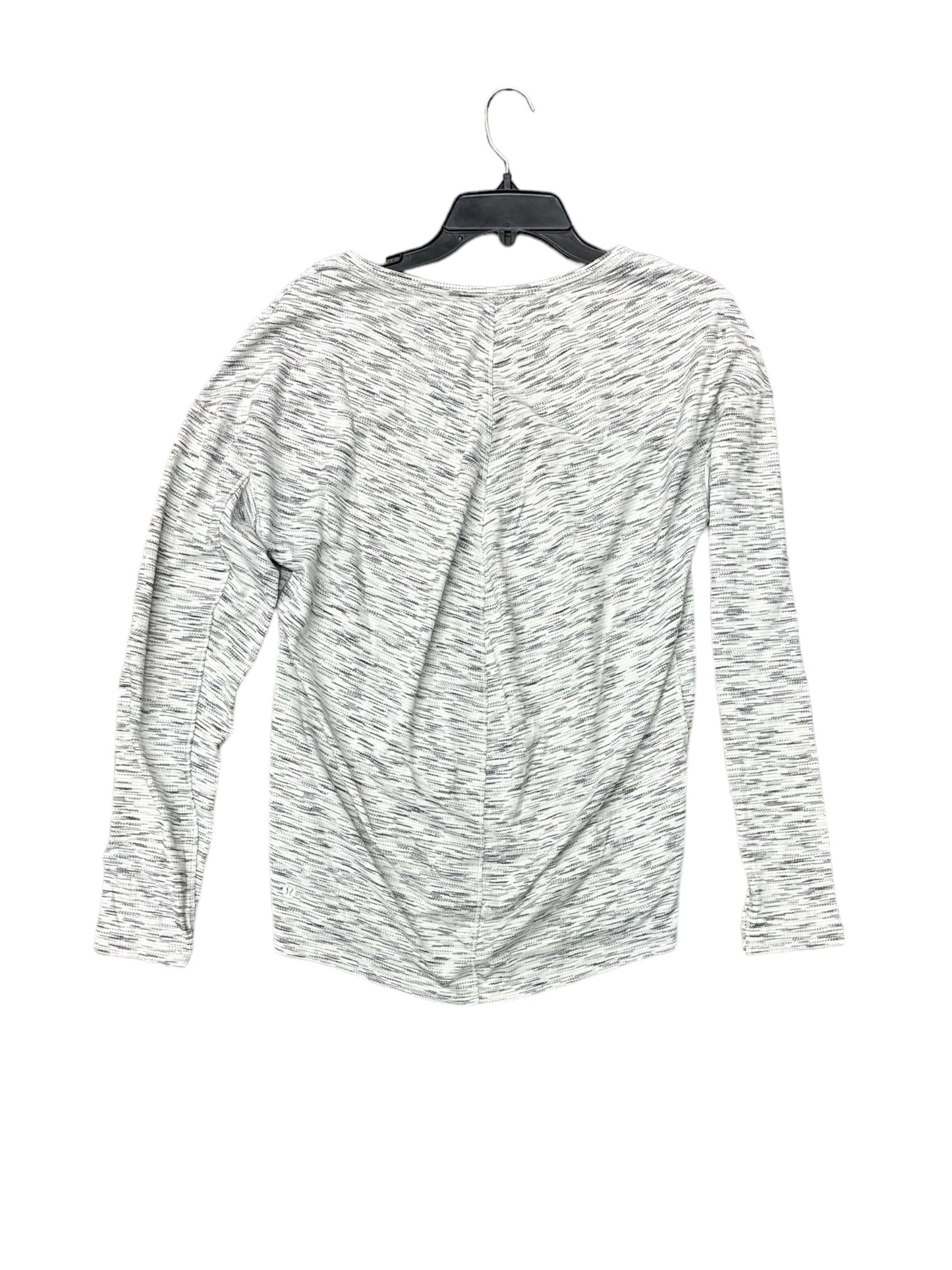 Grey Athletic Top Long Sleeve Collar Lululemon, Size L