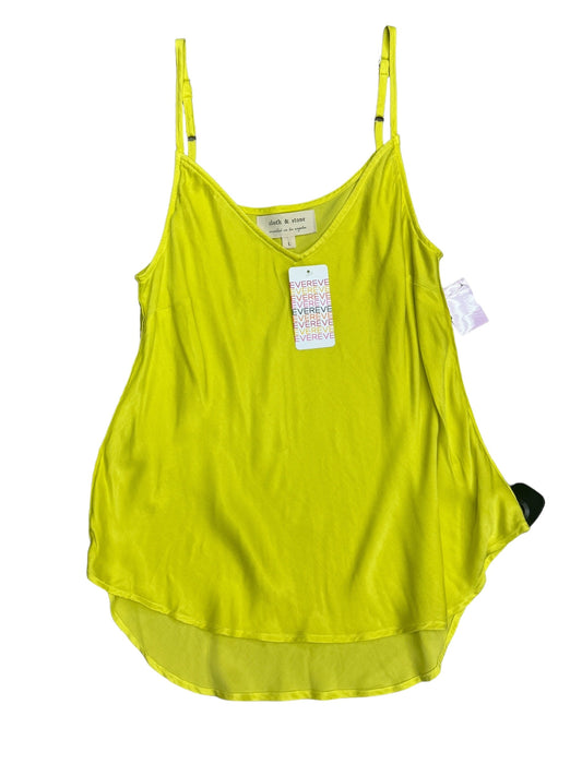 Yellow Top Sleeveless Cloth & Stone, Size L