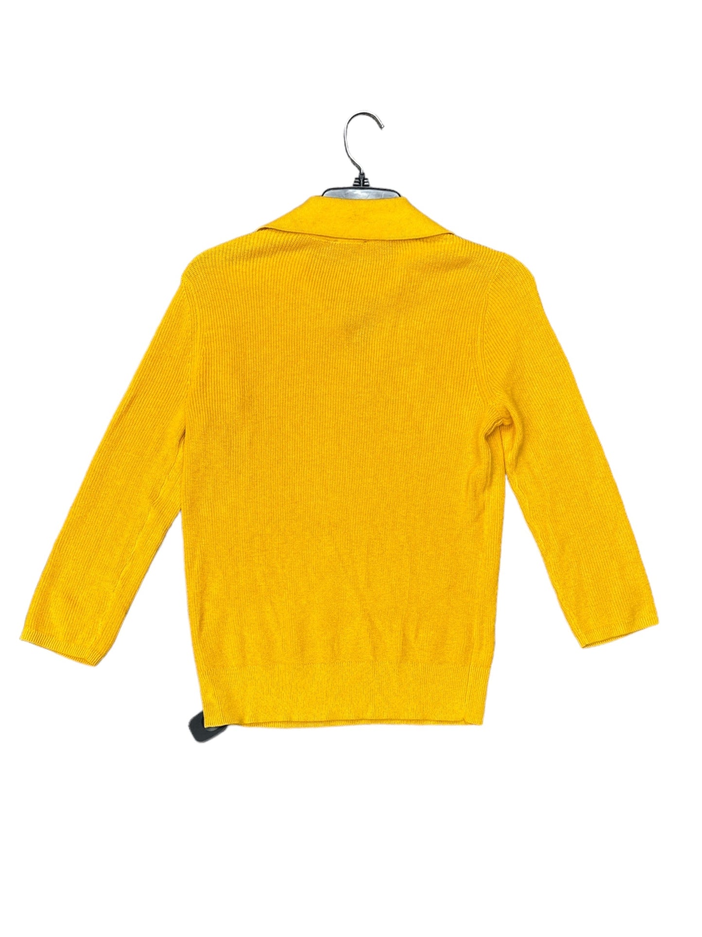 Top Long Sleeve By Talbots In Yellow, Size: M