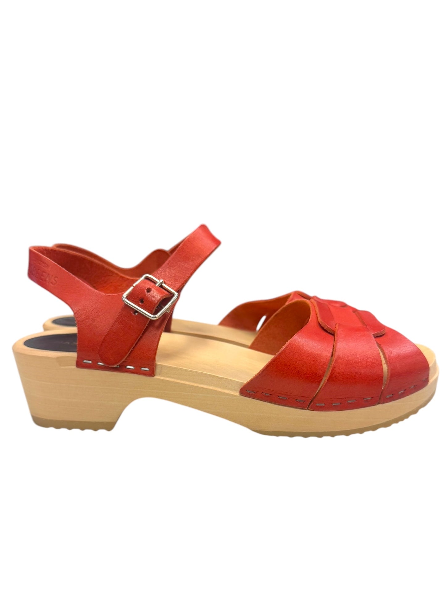 Sandals Heels Block By Cmb In Red, Size: 9