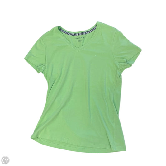 Top Short Sleeve By Nautica In Green, Size: S