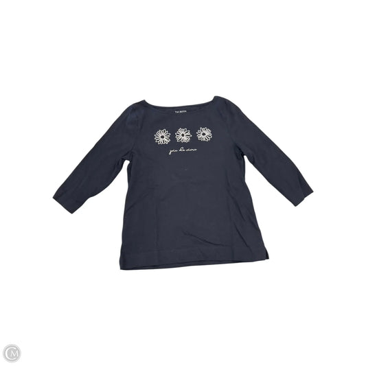 Top 3/4 Sleeve By Talbots In Navy, Size: Mp
