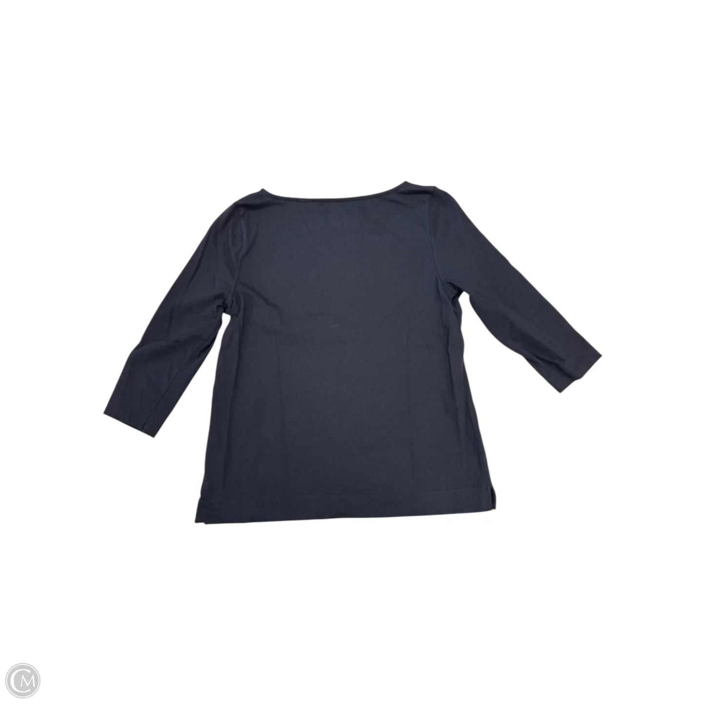 Top 3/4 Sleeve By Talbots In Navy, Size: Mp