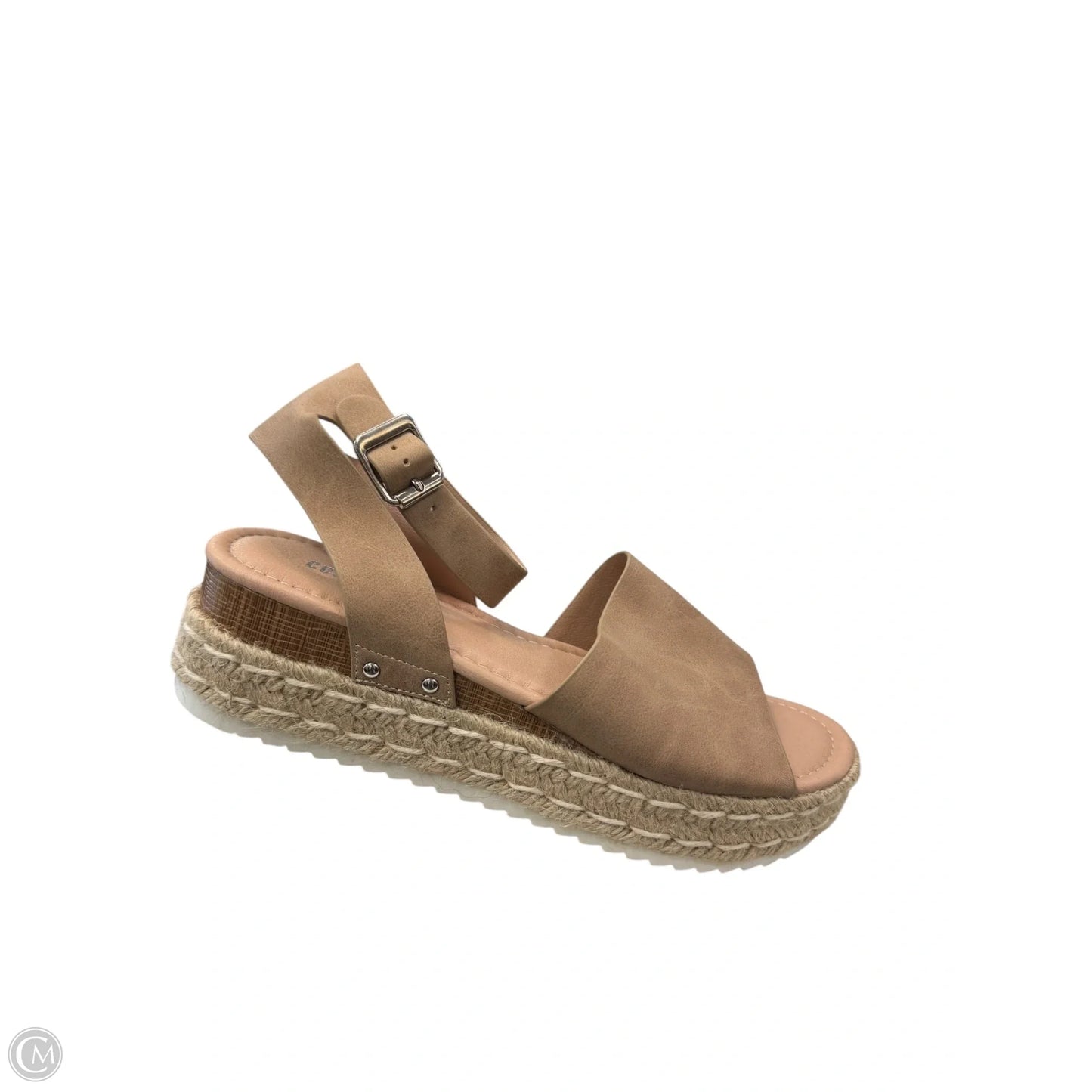 Sandals Flats By Cushionaire In Tan, Size: 9.5
