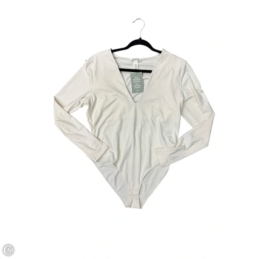 Bodysuit By H&m In Cream, Size: Xl