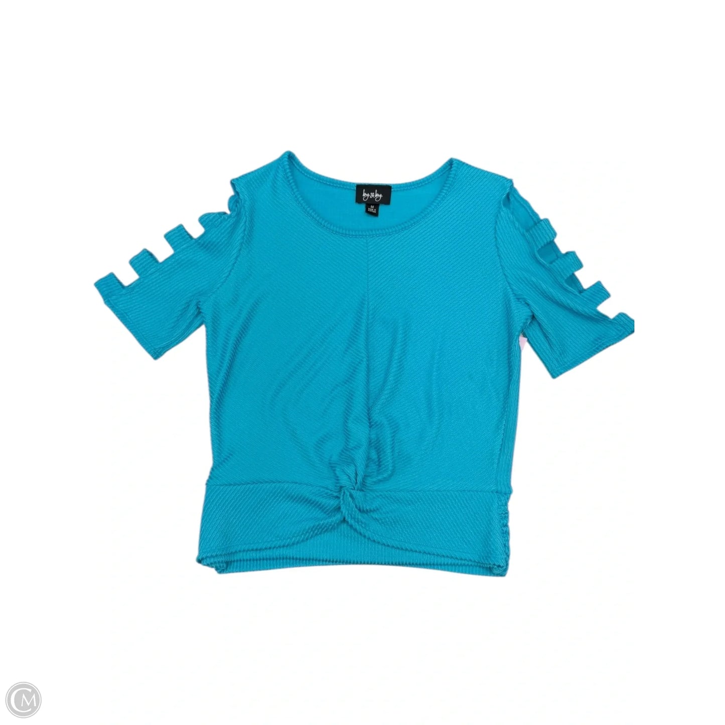 Top Short Sleeve By Clothes Mentor In Blue, Size: M
