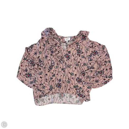 Top Long Sleeve By Joie In Brown, Size: M