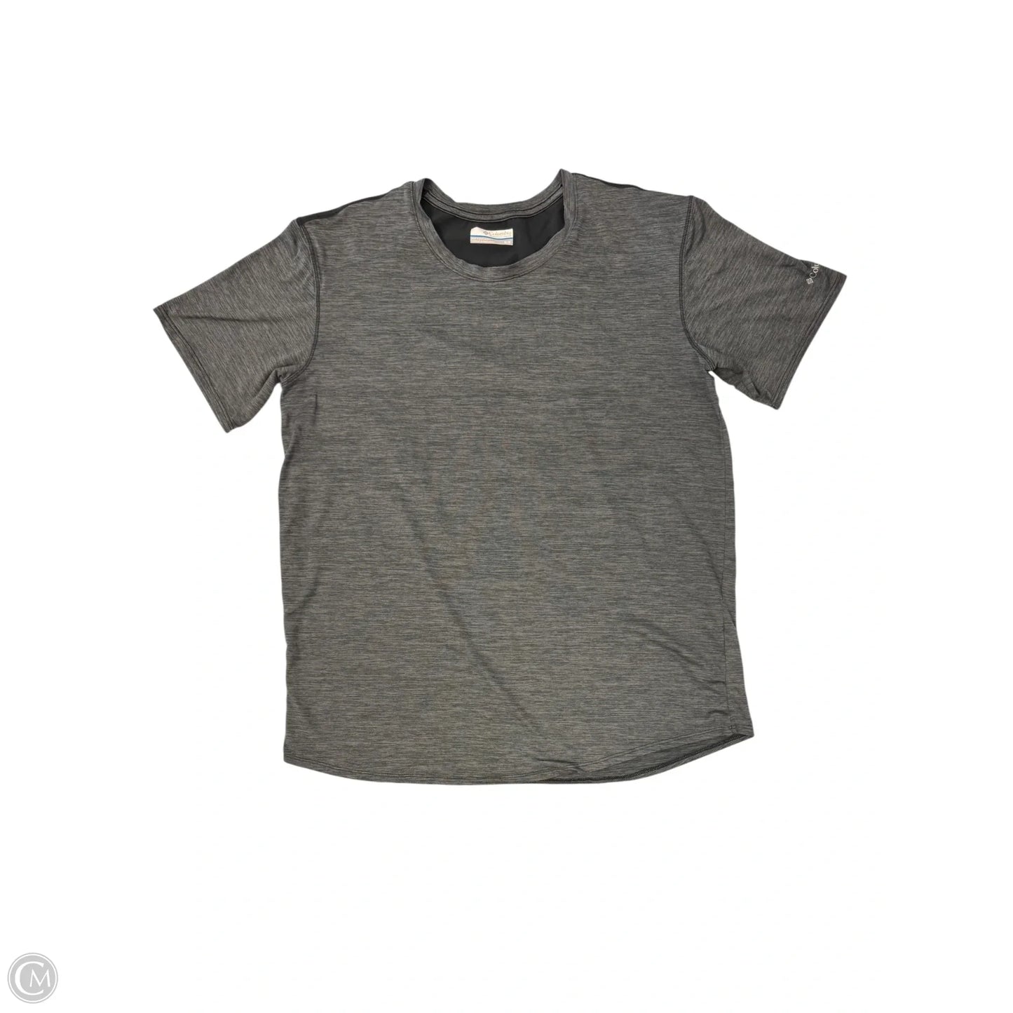 Athletic Top Short Sleeve By Columbia In Grey, Size: M