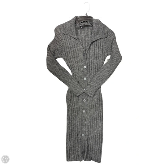 Dress Sweater By Fashion Nova In Grey, Size: M