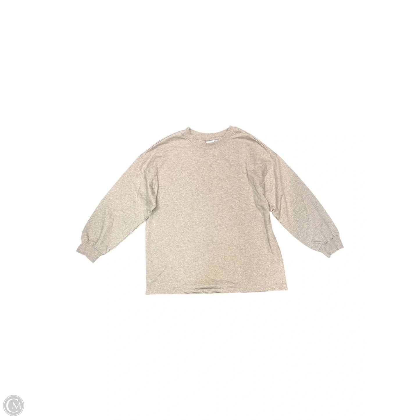 Top Long Sleeve By H&m In Beige, Size: S