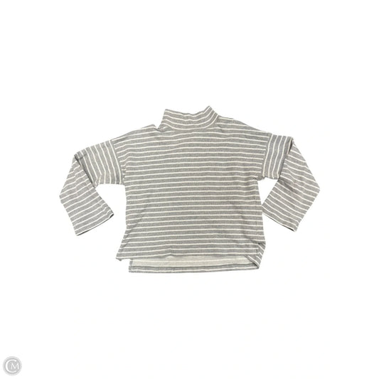Top Long Sleeve By Madewell In Grey, Size: L