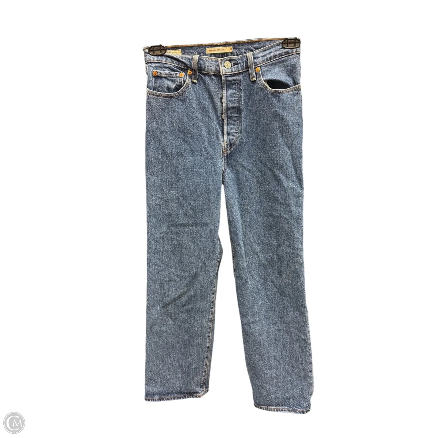 Jeans Straight By Levis In Blue Denim, Size: 6