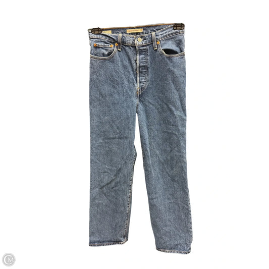 Jeans Straight By Levis In Blue Denim, Size: 6