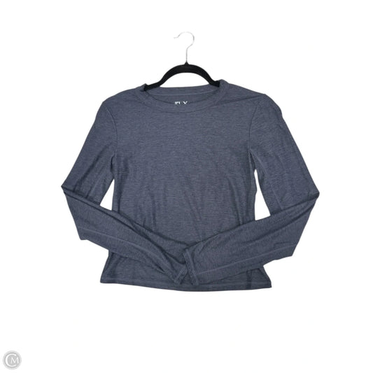 Athletic Top Long Sleeve Crewneck By Flx In Navy, Size: M