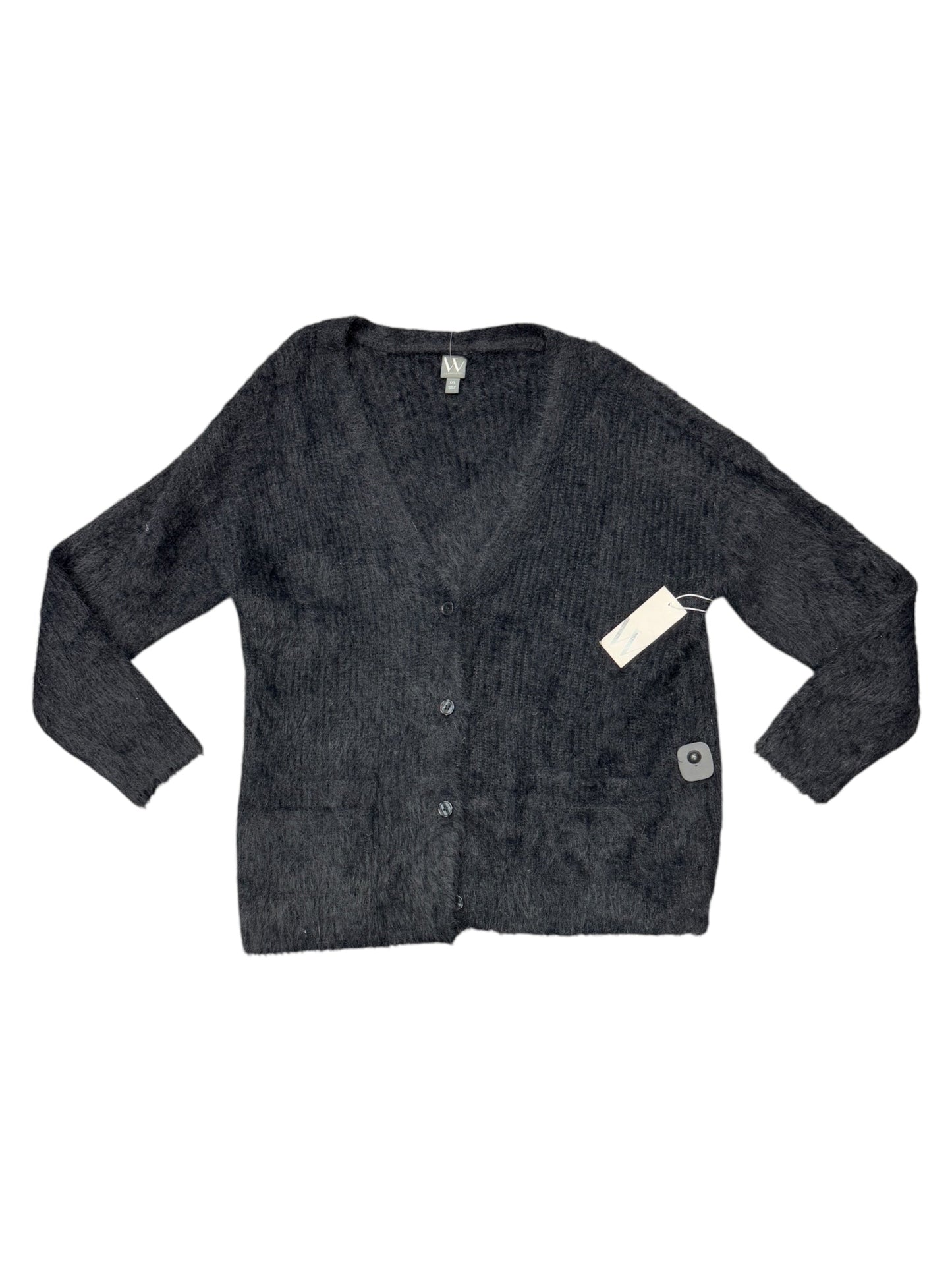 Sweater Cardigan By Worthington In Black, Size: Xxl