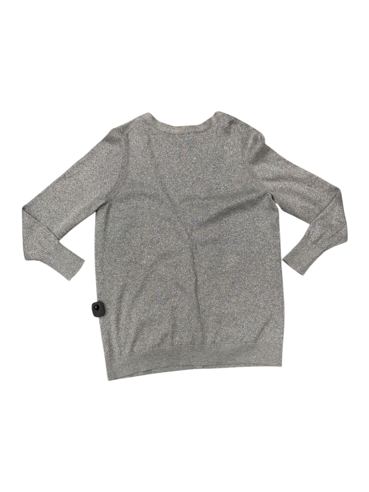 Cardigan By Ana In Silver, Size: 1x