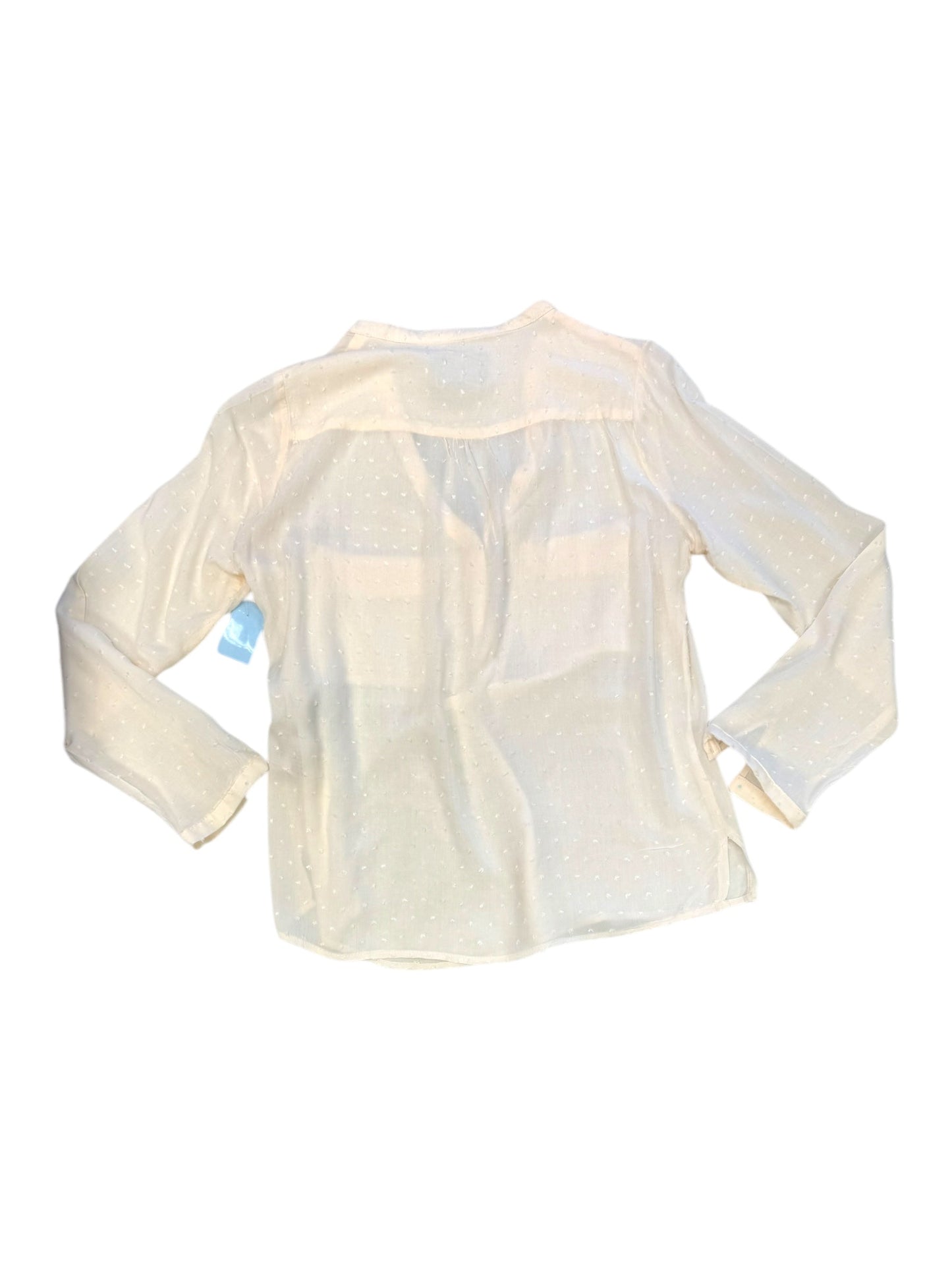 Blouse Long Sleeve By Maeve In Peach, Size: S