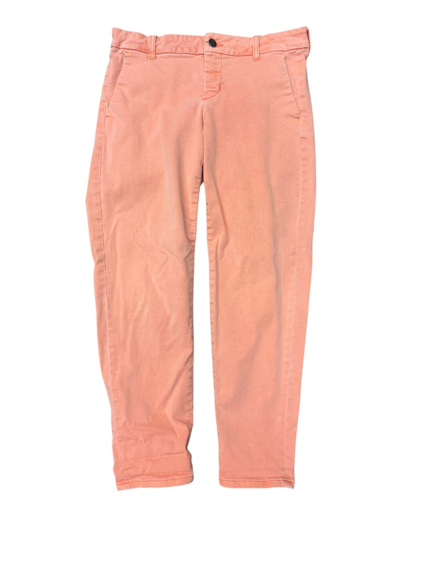 Pants Cropped By Liverpool In Peach, Size: 4