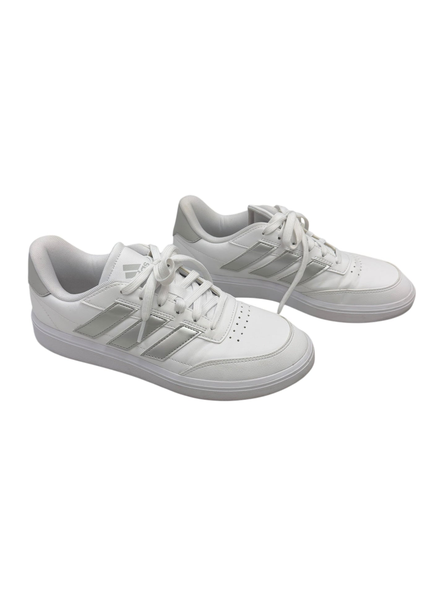 Shoes Sneakers By Adidas In Grey & White, Size: 9