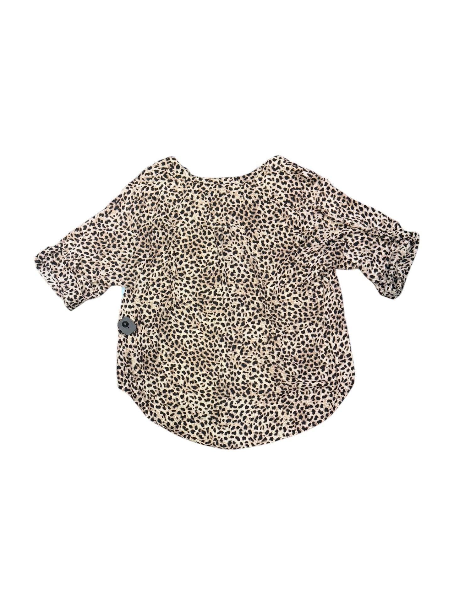 Blouse 3/4 Sleeve By Torrid In Leopard Print, Size: 3x