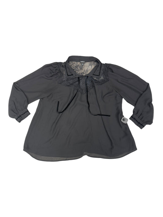 Blouse Long Sleeve By Torrid In Black, Size: 3x