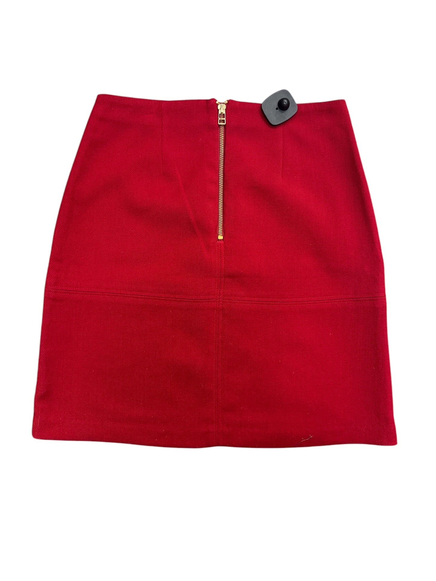 Skirt Midi By Ann Taylor In Red, Size: 0