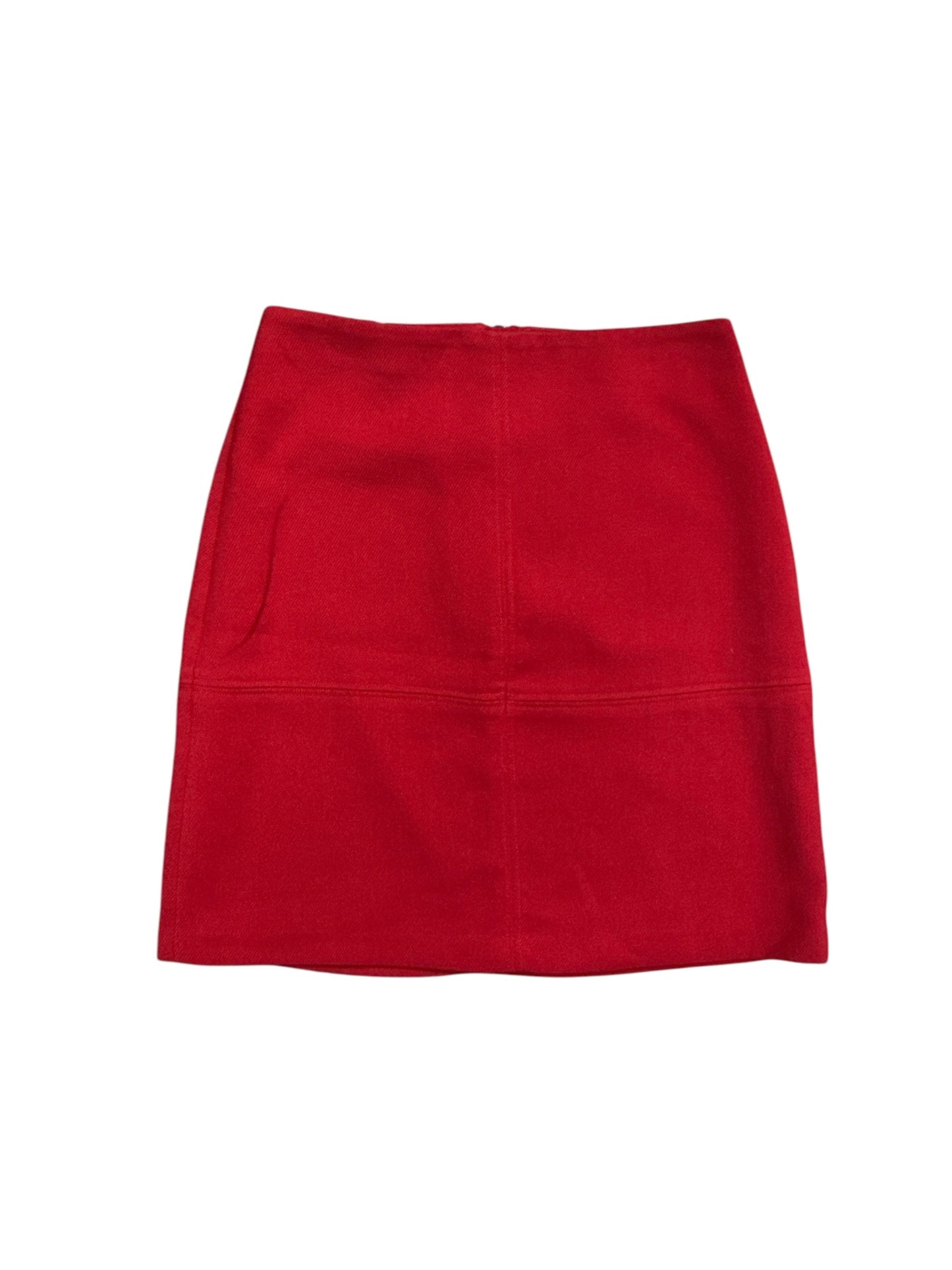 Skirt Midi By Ann Taylor In Red, Size: 0