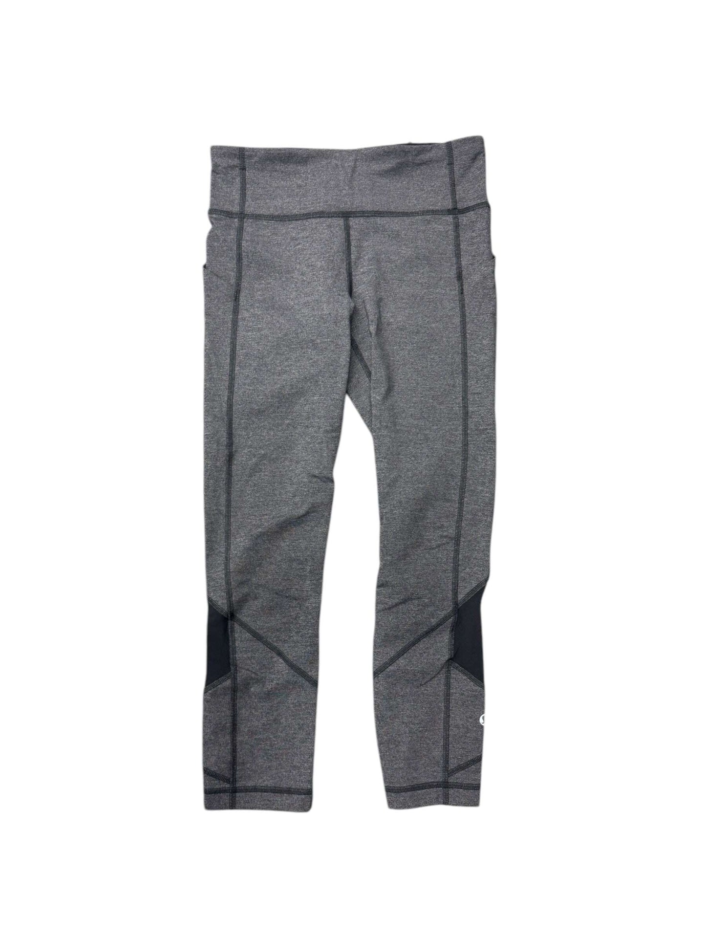 Athletic Capris By Lululemon In Grey, Size: S