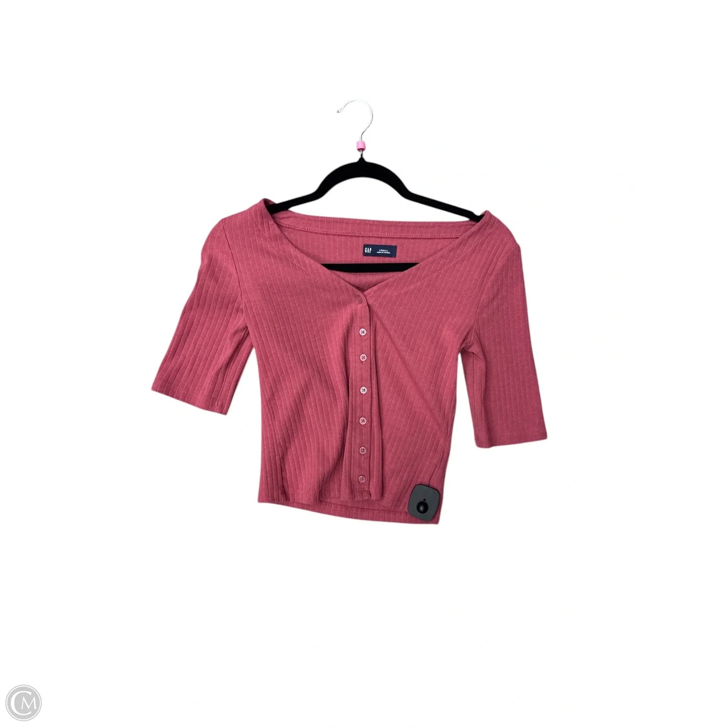 Blouse 3/4 Sleeve By Gap In Pink, Size: Xs