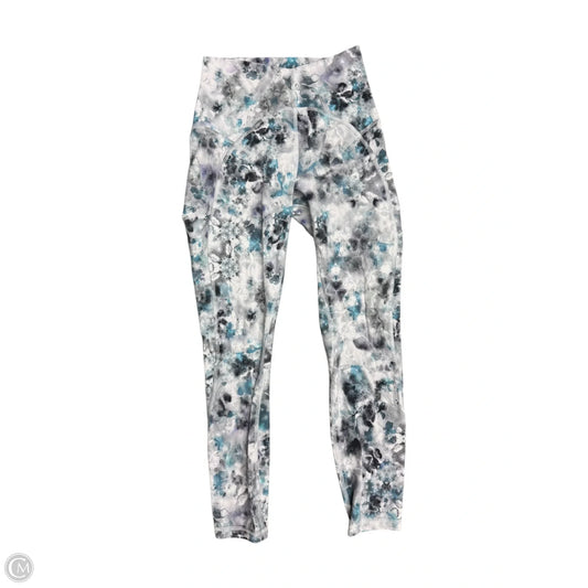 Athletic Leggings By Lululemon In Blue & Grey, Size: S