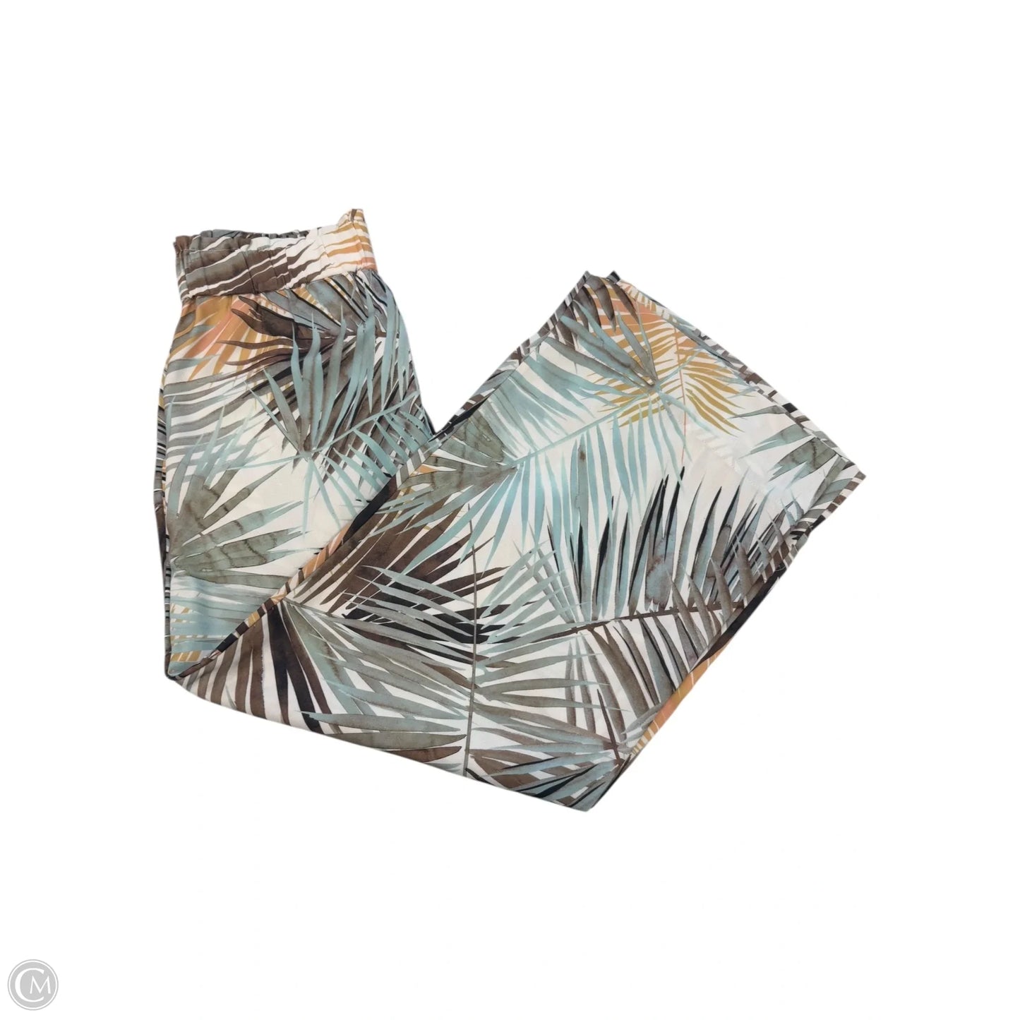 Pants Cropped By H&m In Tropical Print, Size: 2