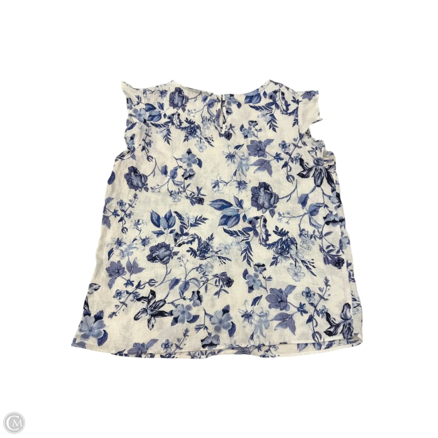 Top Sleeveless By Saks Fifth Avenue In Floral Print, Size: S