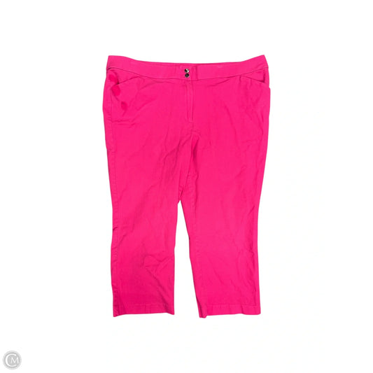 Capris By Chicos In Pink, Size: 18