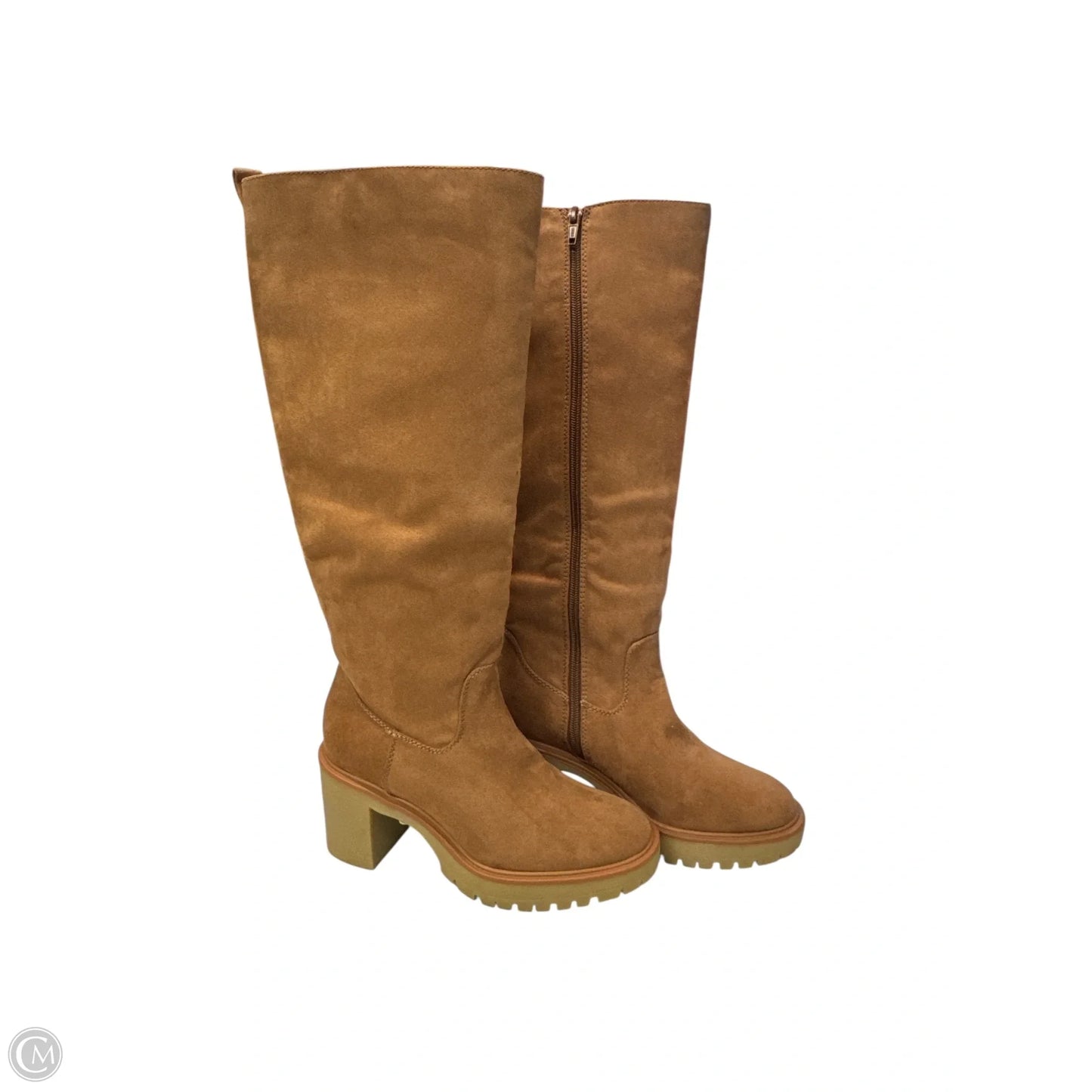 Boots Knee Heels By Universal Thread In Tan, Size: 7.5