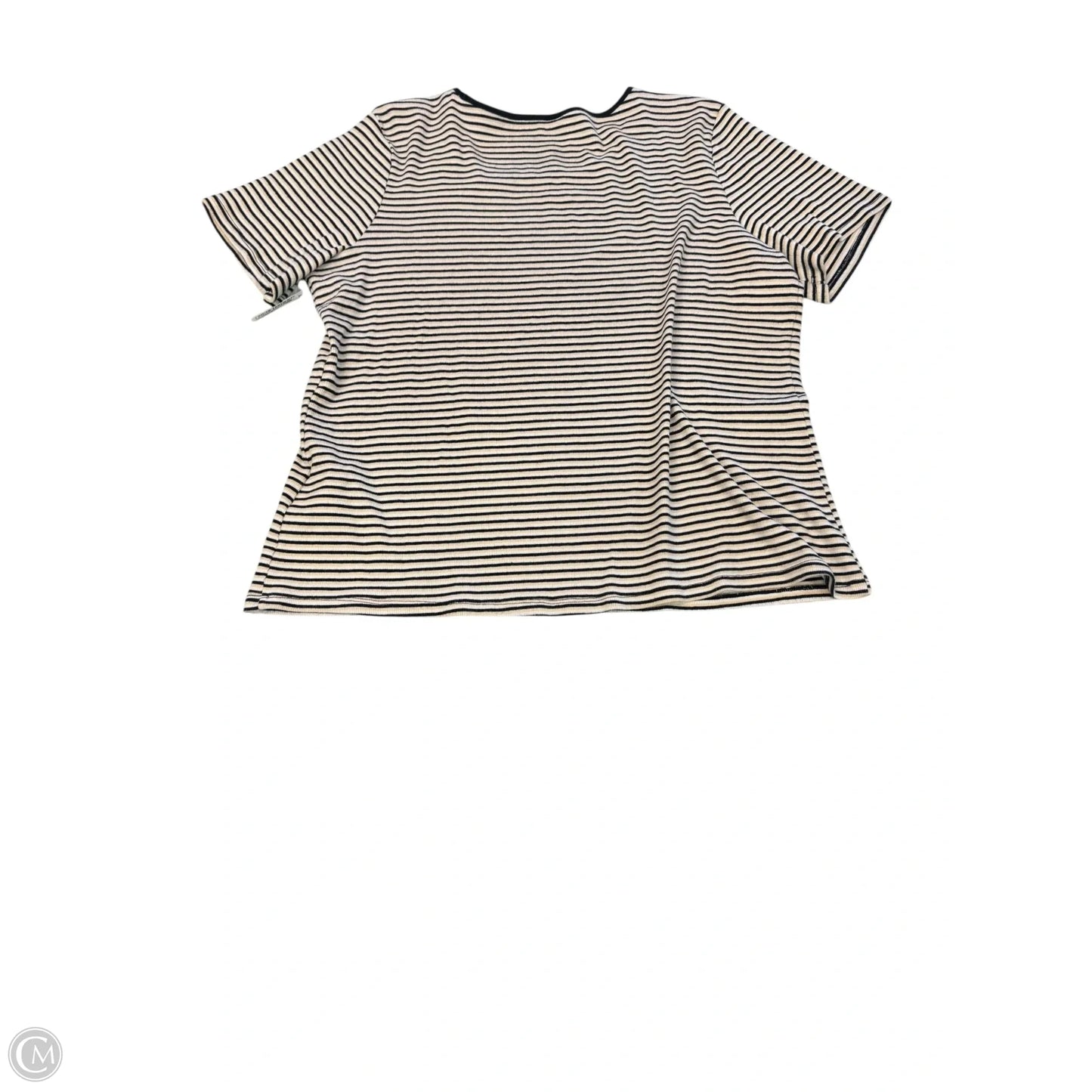 Top Short Sleeve By Levis In Striped Pattern, Size: 3x