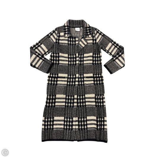 Coat Other By Cyrus Knits In Black & Tan, Size: S